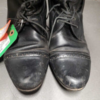 Pr Field Boots, aftermarket zips *gc, mnr crumpled, dirt, older, toes: squished, scraped & stains
