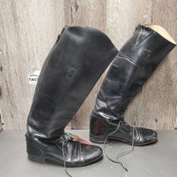 Pr Field Boots, aftermarket zips *gc, mnr crumpled, dirt, older, toes: squished, scraped & stains
