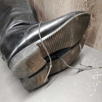 Pr Field Boots, aftermarket zips *gc, mnr crumpled, dirt, older, toes: squished, scraped & stains