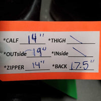 Pr Field Boots, aftermarket zips *gc, mnr crumpled, dirt, older, toes: squished, scraped & stains