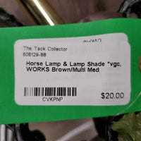 Horse Lamp & Lamp Shade *vgc, WORKS
