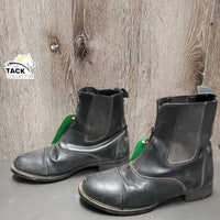 Paddock Boots, Zips *gc, v.dirty, stiff zip, mnr faded, older
