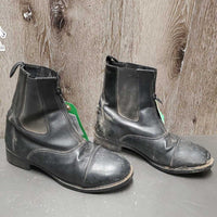 Paddock Boots, Zips *gc, v.dirty, stiff zip, mnr faded, older
