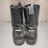 Paddock Boots, Zips *gc, v.dirty, stiff zip, mnr faded, older