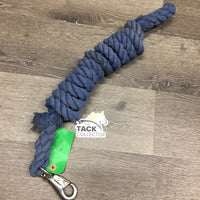 Thick Cotton Lead Rope, Hvy Bull Snap *gc, dirt, stains, faded
