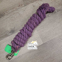 Thick Cotton Lead Rope, Hvy Bull Snap *gc, dirt, stains, faded, threads, rust
