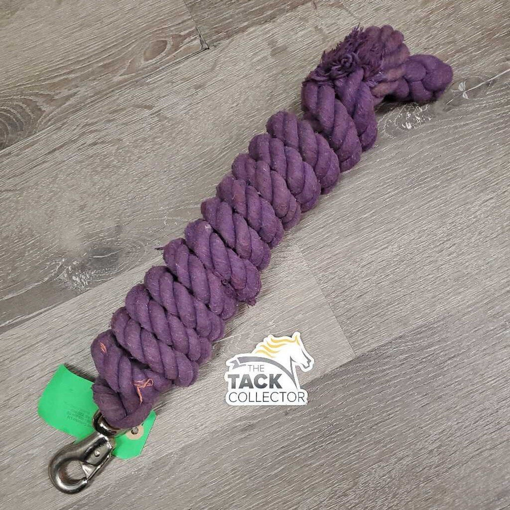 Thick Cotton Lead Rope, Hvy Bull Snap *gc, dirt, stains, faded, threads, rust