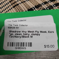 Hvy Mesh Fly Mask, Ears *gc, clean, hairy, clumpy
