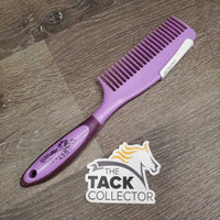 Hvy Plastic Mane Comb *vgc, rubs, stains, clean, scrapes, logo rubs
