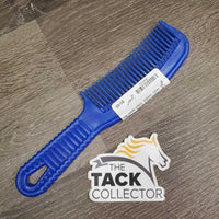 Light Plastic Mane Comb, handle *gc, clean, residue, faded spots