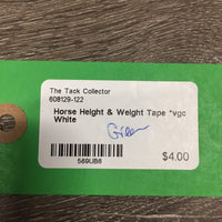 Horse Height & Weight Tape *vgc
