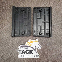 2 Plastic Stirrup Iron Grips *xc, clean, rubs
