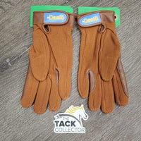 Pr Hvy Cloth Riding Gloves, bag *new, older
