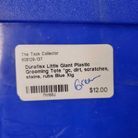 Plastic Grooming Tote *gc, dirt, scratches, stains, rubs