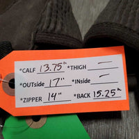Thick Neoprene Half Chaps *gc, dirty, rubs, pills