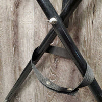 Thick Metal Folding Saddle Rack, metal bottom rack *gc/fair, rust, faded, scrapes, clean, dusty, stiff bottom rack, tape
