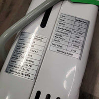 Propane Powered Tankless Wash/Shower Water Heater, hoses, Shower Head, Top Cover *gc, older, WORKS, dirt, scratches, stains
