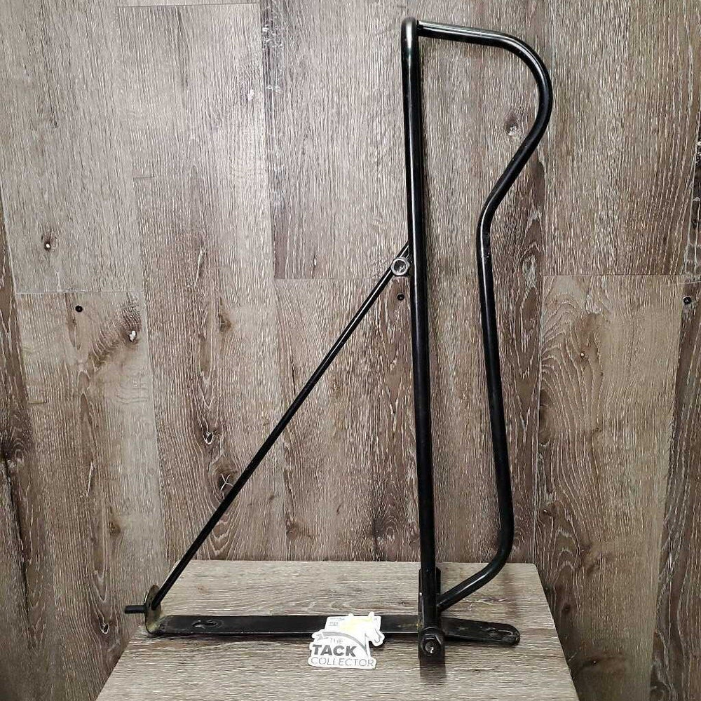 Wall Mount Metal Folding Western Saddle Rack *vgc, rubs, dirty & dusty, rust