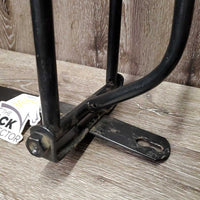 Wall Mount Metal Folding Western Saddle Rack *vgc, rubs, dirty & dusty, rust