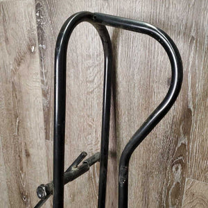 Wall Mount Metal Folding Western Saddle Rack *vgc, rubs, dirty & dusty, rust