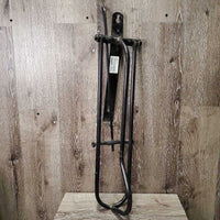 Wall Mount Metal Folding Western Saddle Rack *vgc, rubs, dirty & dusty, rust
