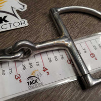 French Link Hunter D Ring Bit, Flat Center Bar *gc, stains, gunk, residue