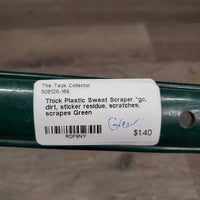 Thick Plastic Sweat Scraper *gc, dirt, sticker residue, scratches, scrapes
