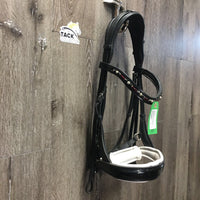 Monocrown Crank Double Bridle, add on bling bband *vgc, dirt, stains, curled edge, creases, 0 flash

