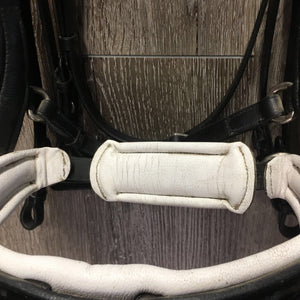 Monocrown Crank Double Bridle, add on bling bband *vgc, dirt, stains, curled edge, creases, 0 flash