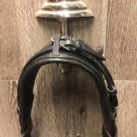 Monocrown Crank Double Bridle, add on bling bband *vgc, dirt, stains, curled edge, creases, 0 flash