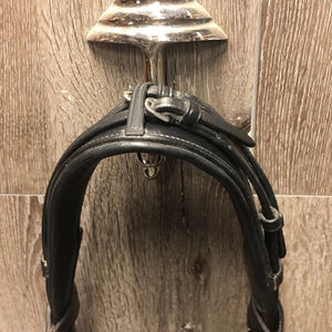 Monocrown Crank Double Bridle, add on bling bband *vgc, dirt, stains, curled edge, creases, 0 flash