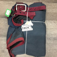 Hvy Cordura Stable Sheet, 2 legs *gc, clean, older, faded, mnr rubs, v. mnr repairs
