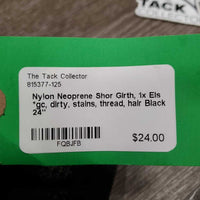 Nylon Neoprene Shor Girth, 1x Els *gc, dirty, stains, thread, hair

