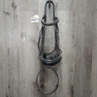 Padded Monocrown Dressage Bridle, Bling, Crank, Dy'on Flash *gc, dirt
