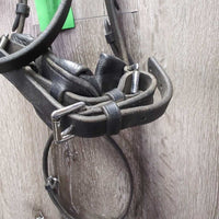 Padded Monocrown Dressage Bridle, Bling, Crank, Dy'on Flash *gc, dirt
