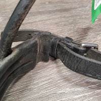 Monocrown Padded Crank Noseband ONLY *gc, sticky, dirty, rubs, hairy seams, missing keeper
