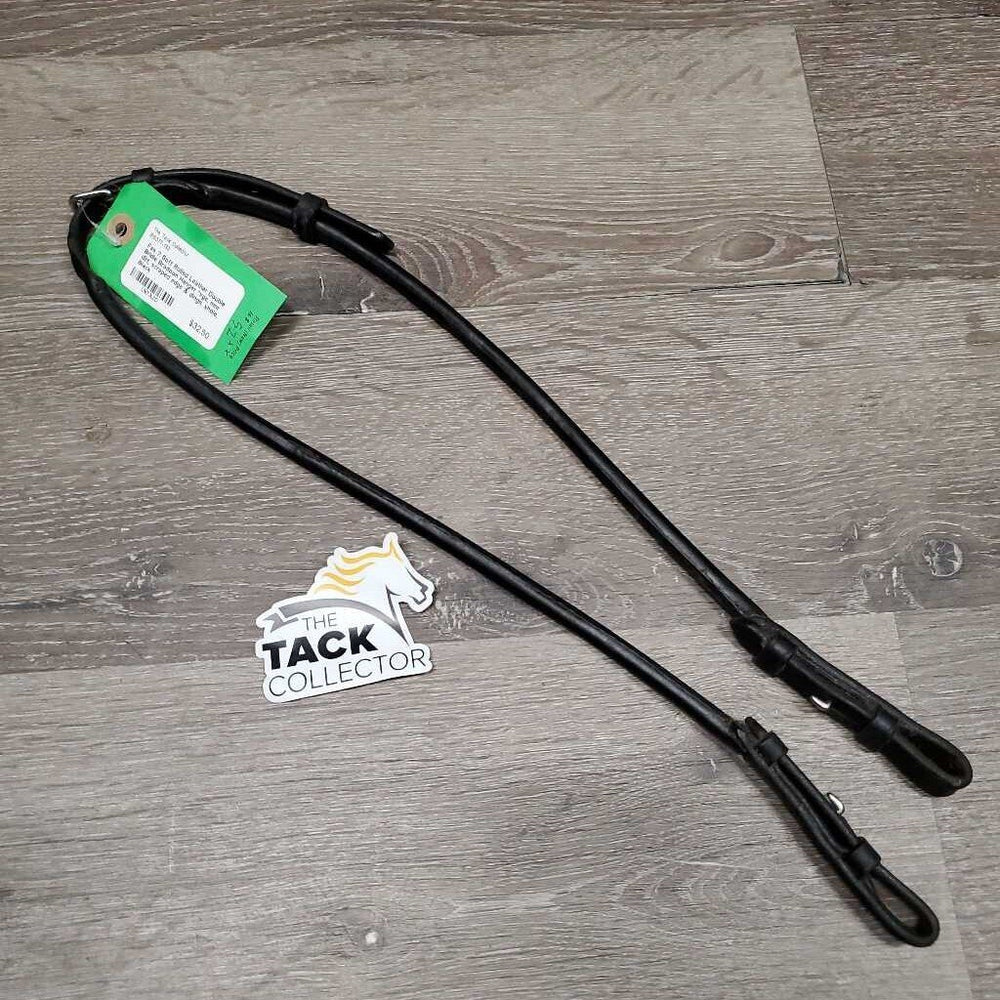 Soft Rolled Leather Double Bridle Bradoon Hanger *vgc, mnr dirt, scraped edge & dings, xhole