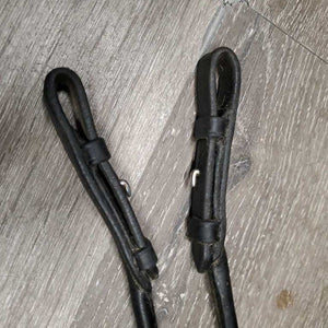 Soft Rolled Leather Double Bridle Bradoon Hanger *vgc, mnr dirt, scraped edge & dings, xhole