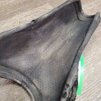 Pr Open Front Boots, Tabs *fair, dirty, faded, scrapes, rubs, HOLEY
