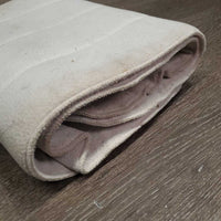 2 No Bow Fleece Leg Quilts *gc/fair, dirty, clumpy, dingy, hair
