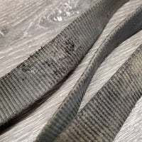 1 Adjustable Thick Nylon Web Trailer Tie *fair, taped, v.dirty, faded, snags, rips, edge frays, smells
