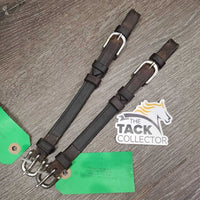 2 Soft Leather Cheek Pieces, buckles *gc, v.dirty, rubs, residue
