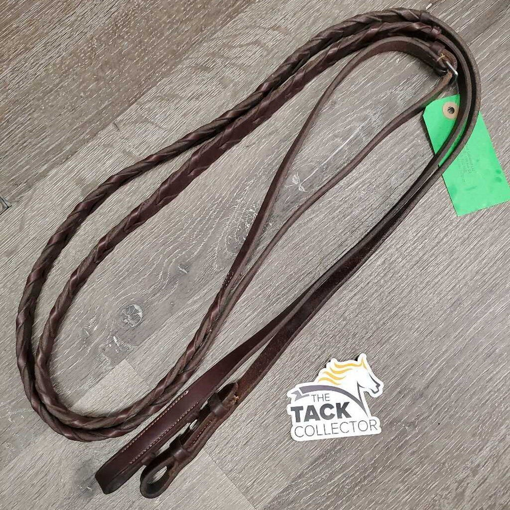 Soft Leather Braided Reins *vgc, mnr dirt?residue