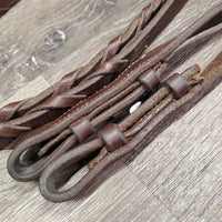 Soft Leather Braided Reins *vgc, mnr dirt?residue