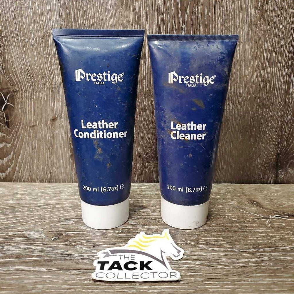 SET: Leather Cleaner & Conditioner Bottles *2/3 full, sticky, dirty