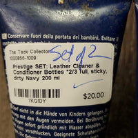 SET: Leather Cleaner & Conditioner Bottles *2/3 full, sticky, dirty
