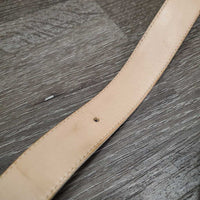 Leather Belt Only *gc, No Buckle, mnr stains, dents & loose thread
