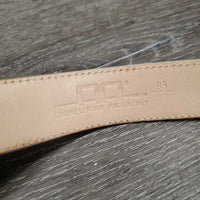 Leather Belt Only *gc, No Buckle, mnr stains, dents & loose thread
