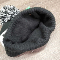 Knit Toque, Pomm Pomm "Calgary Polo Club" *gc, clean, hairy, rubs
