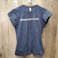 SS T-Shirt "#Mare Crush" *gc, faded, hair, cracking text, discolored spots
